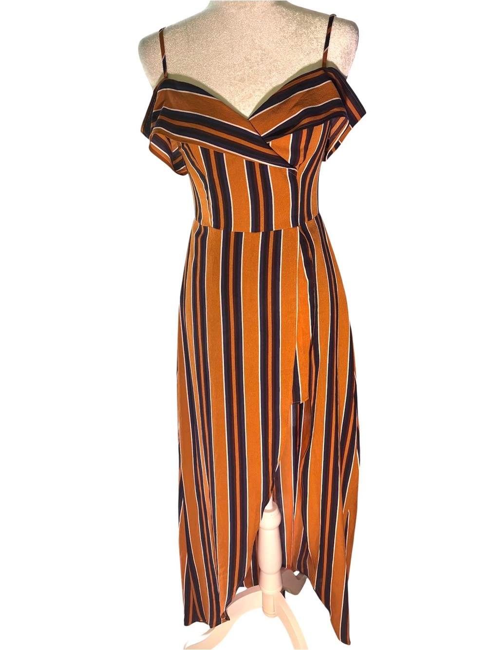 Windsor Women’s Mustard Striped Romper with Maxi Skirt | Boho Vacation Romper
